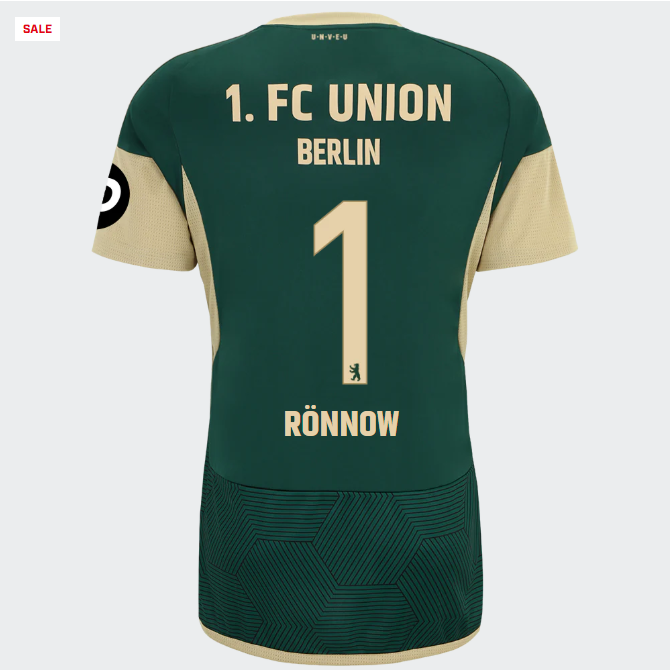 union ausweichtrikot 1. männer 2324 – 1 – rönnow | 1. FC Union Berlin Trikots & Fußballschuhe Online Kaufen