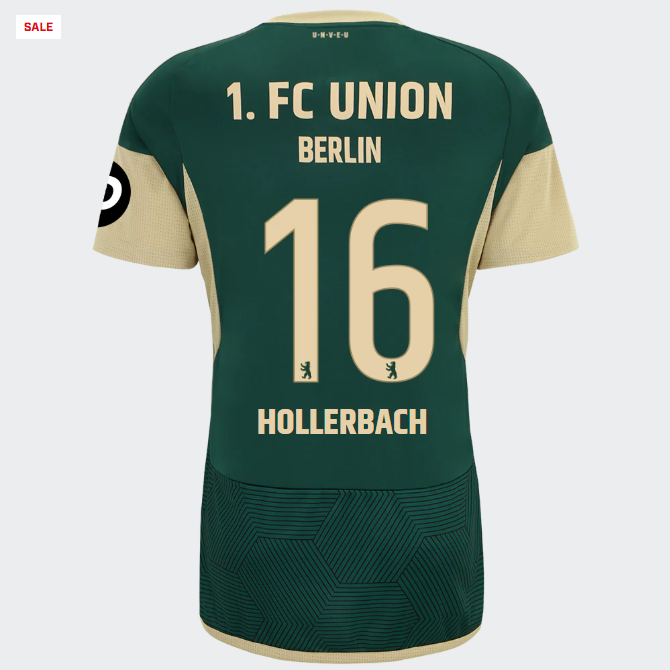 union ausweichtrikot 1. männer 2324 – 16 – hollerbach | 1. FC Union Berlin Trikots & Fußballschuhe Online Kaufen