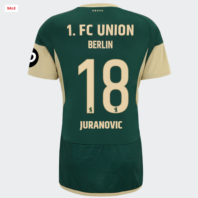 union ausweichtrikot 1. männer 2324 – 18 – juranovic | 1. FC Union Berlin Trikots & Fußballschuhe Online Kaufen