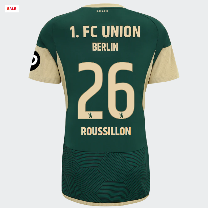 union ausweichtrikot 1. männer 2324 – 26 – roussillon | 1. FC Union Berlin Trikots & Fußballschuhe Online Kaufen