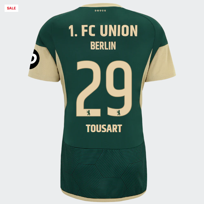 union ausweichtrikot 1. männer 2324 – 29 – tousart | 1. FC Union Berlin Trikots & Fußballschuhe Online Kaufen