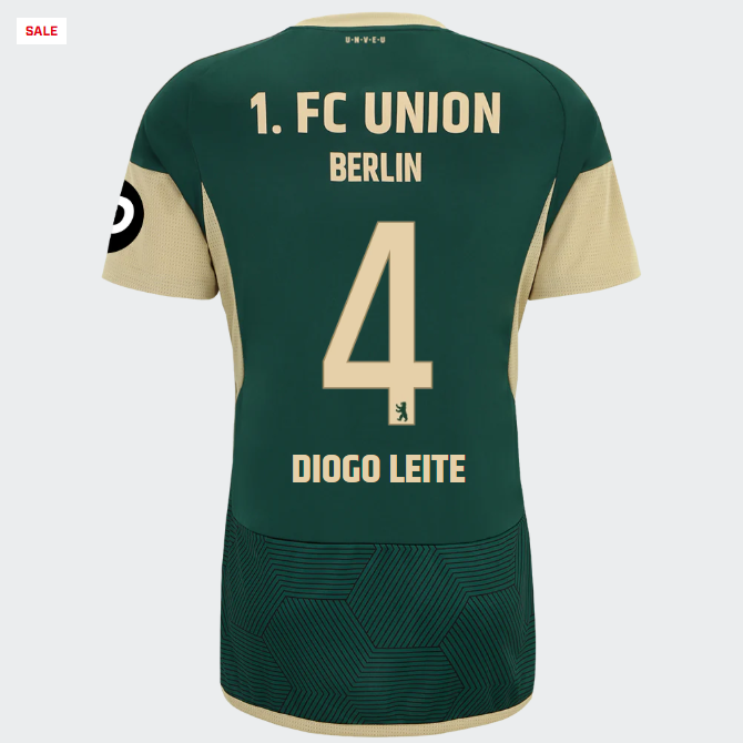 union ausweichtrikot 1. männer 2324 – 4 – diogo leite | 1. FC Union Berlin Trikots & Fußballschuhe Online Kaufen