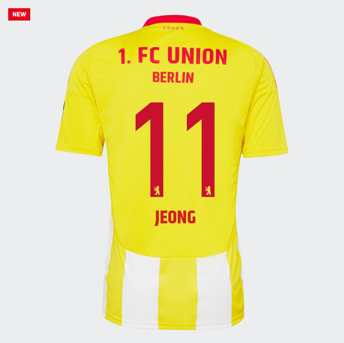 union ausweichtrikot proaf männer 2425 – 11 – jeong | 1. FC Union Berlin Trikots & Fußballschuhe Online Kaufen
