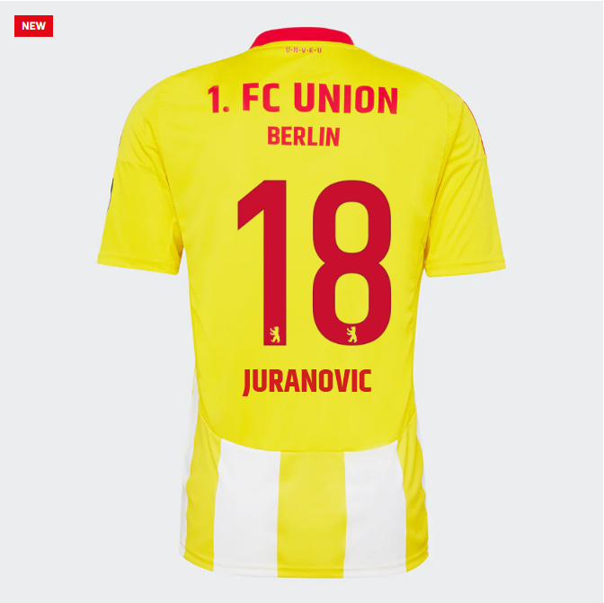 union ausweichtrikot proaf männer 2425 – 18 – juranovic | 1. FC Union Berlin Trikots & Fußballschuhe Online Kaufen