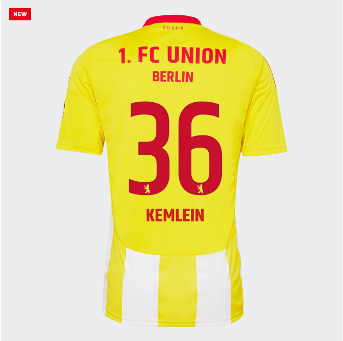 union ausweichtrikot proaf männer 2425 – 36 – kemlein | 1. FC Union Berlin Trikots & Fußballschuhe Online Kaufen