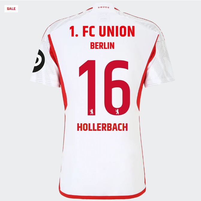 union auswärtstrikot 1. männer 2324 – 16 – hollerbach | 1. FC Union Berlin Trikots & Fußballschuhe Online Kaufen