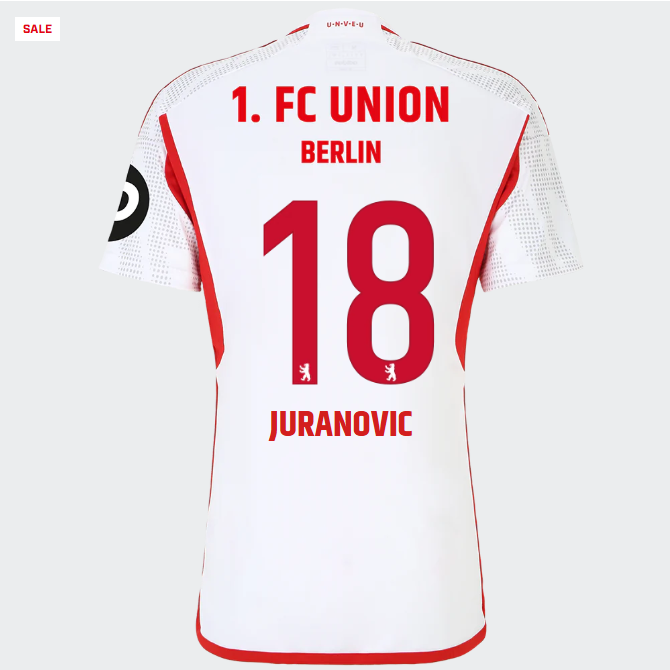 union auswärtstrikot 1. männer 2324 – 18 – juranovic | 1. FC Union Berlin Trikots & Fußballschuhe Online Kaufen