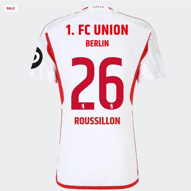 union auswärtstrikot 1. männer 2324 – 26 – roussillon | 1. FC Union Berlin Trikots & Fußballschuhe Online Kaufen