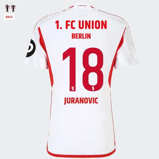 union auswärtstrikot 1. männer 2324 – kinder – 18 – juranovic | 1. FC Union Berlin Trikots & Fußballschuhe Online Kaufen