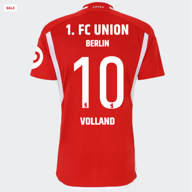 union heimtrikot 1. männer 2324 – 10 – volland | 1. FC Union Berlin Trikots & Fußballschuhe Online Kaufen