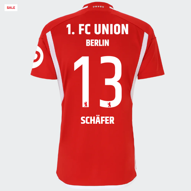 union heimtrikot 1. männer 2324 – 13 – schäfer | 1. FC Union Berlin Trikots & Fußballschuhe Online Kaufen