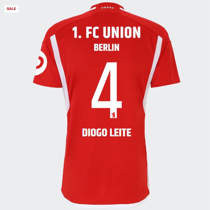 union heimtrikot 1. männer 2324 – 4 – diogo leite | 1. FC Union Berlin Trikots & Fußballschuhe Online Kaufen