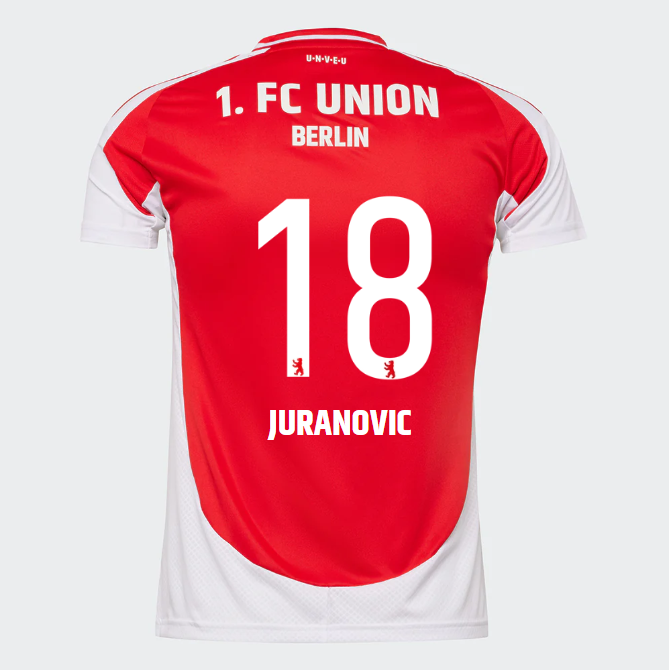 union heimtrikot berlin männer 2425 – tailliert – 18 – juranovic | 1. FC Union Berlin Trikots & Fußballschuhe Online Kaufen