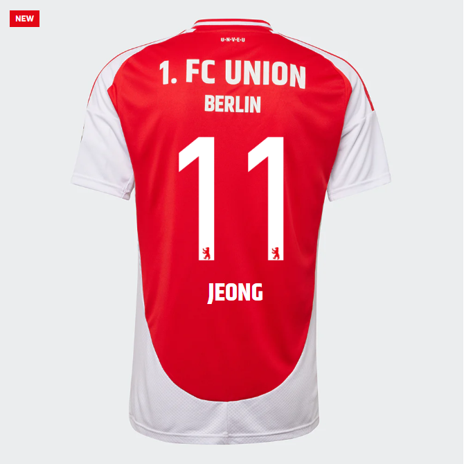 union heimtrikot proaf männer 2425 – 11 – jeong | 1. FC Union Berlin Trikots & Fußballschuhe Online Kaufen