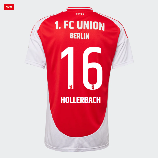 union heimtrikot proaf männer 2425 – 16 – hollerbach | 1. FC Union Berlin Trikots & Fußballschuhe Online Kaufen