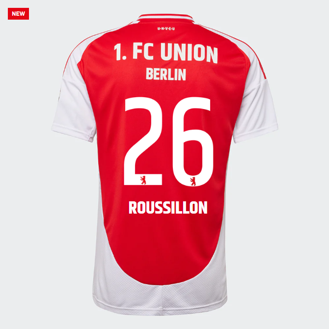 union heimtrikot proaf männer 2425 – 26 – roussillon | 1. FC Union Berlin Trikots & Fußballschuhe Online Kaufen