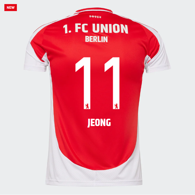 union heimtrikot proaf männer 2425 – tailliert – 11 – jeong | 1. FC Union Berlin Trikots & Fußballschuhe Online Kaufen