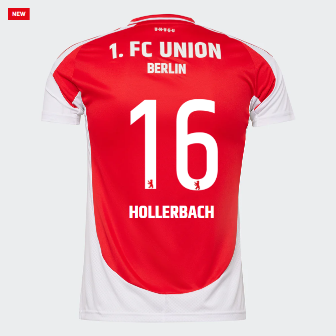 union heimtrikot proaf männer 2425 – tailliert – 16 – hollerbach | 1. FC Union Berlin Trikots & Fußballschuhe Online Kaufen