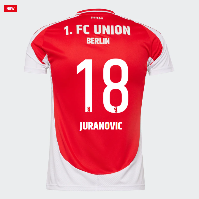 union heimtrikot proaf männer 2425 – tailliert – 18 – juranovic | 1. FC Union Berlin Trikots & Fußballschuhe Online Kaufen