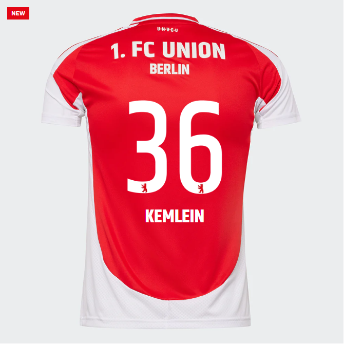union heimtrikot proaf männer 2425 – tailliert – 36 – kemlein | 1. FC Union Berlin Trikots & Fußballschuhe Online Kaufen